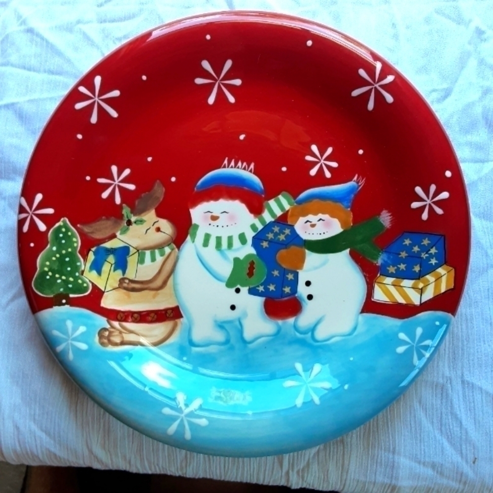 Studio Nova Snowmen Plate